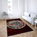 SSC Bari Teppich, Teppiche – Outdoor-Teppich mit eingebranntem Logo, Wohnzimmerteppich, Küchenteppich, Kinderzimmer, modern