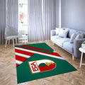 Augsburg LieblingsFußballverein 2 Teppich, Teppiche - Outdoor Teppich, Teppich Wohnzimmer, Küchenteppich, Kinderzimmer, Modern