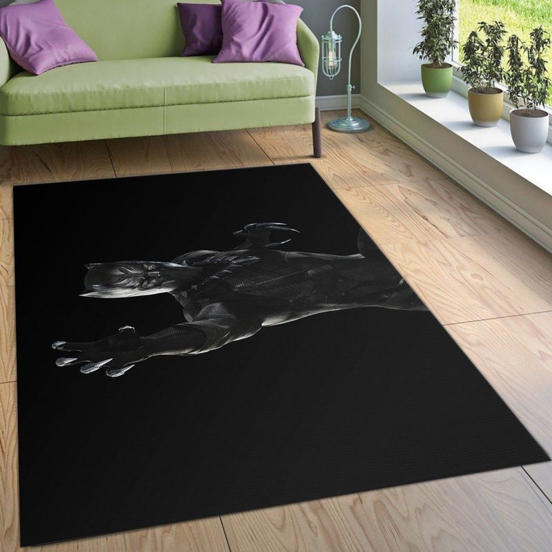 Black Panther Marvel 8 Teppich, Teppiche - Outdoor Teppich, Teppich Wohnzimmer, Küchenteppich, Kinderzimmer, Modern