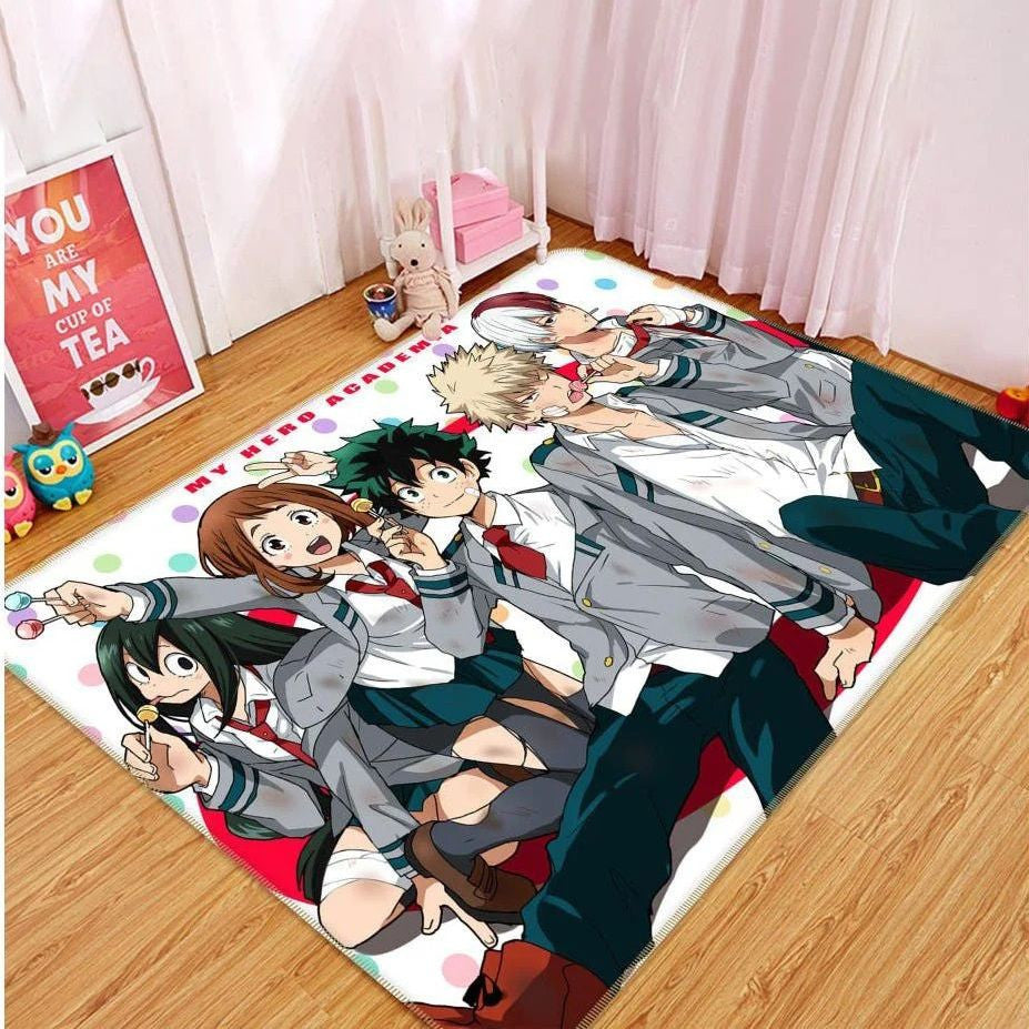My Hero Academia Anime 4 Teppich, Teppiche - Outdoor Teppich, Teppich Wohnzimmer, Küchenteppich, Kinderzimmer, Modern