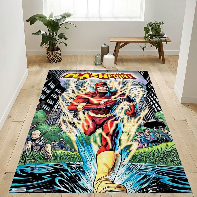 Dc Comics The Flash Flashpoint Teppich, Teppiche - Outdoor Teppich, Teppich Wohnzimmer, Küchenteppich, Kinderzimmer, Modern