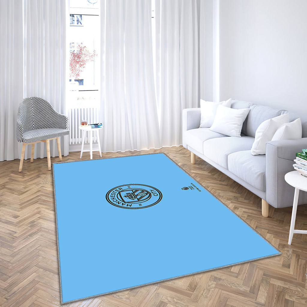 Manchester City FC Teppich, Teppiche - Blauer Outdoor-Teppich, Wohnzimmerteppich, Küchenteppich, Kinderzimmer, Modern