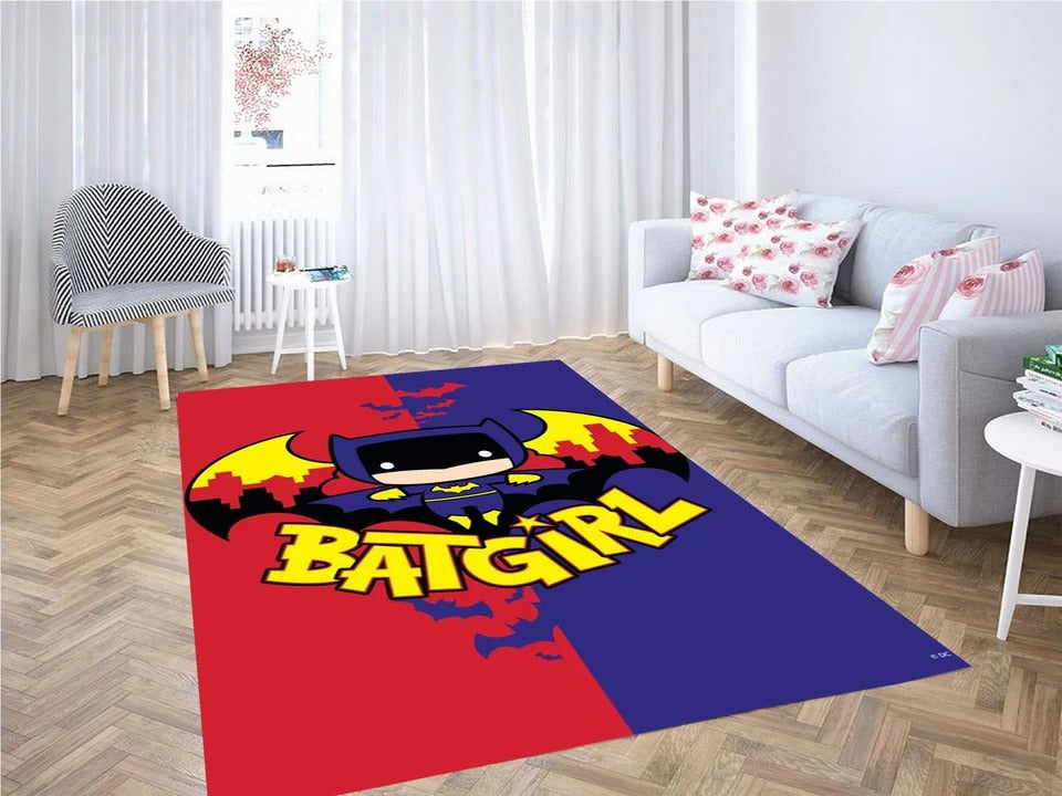 Chibi Batgirl E Teppich, Teppiche - Outdoor Teppich, Teppich Wohnzimmer, Küchenteppich, Kinderzimmer, Modern