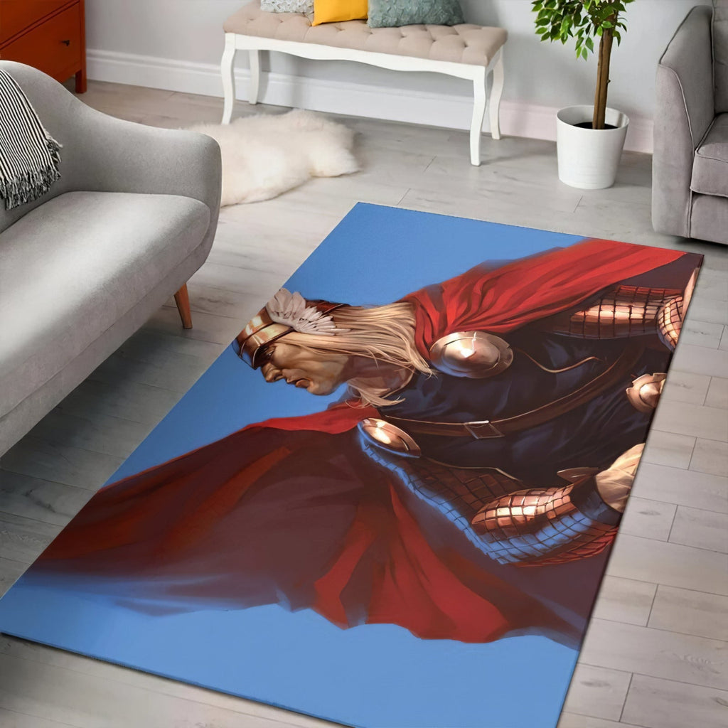 Comics Thor Marvel Comics Rachee Teppich, Teppiche - Outdoor Teppich, Teppich Wohnzimmer, Küchenteppich, Kinderzimmer, Modern