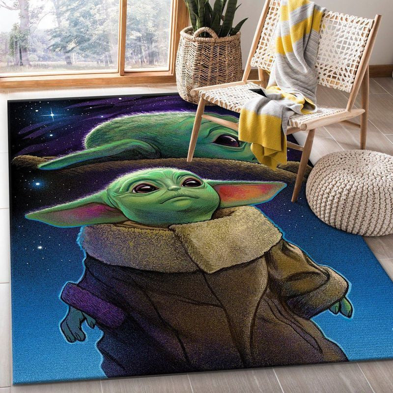 Mandalorian Baby Yoda Star Wars 49 Teppich, Teppiche - Outdoor Teppich, Teppich Wohnzimmer, Küchenteppich, Kinderzimmer, Modern