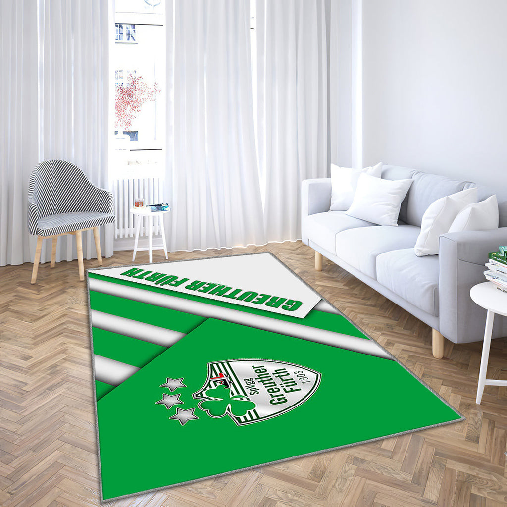 Spvgg Greuther Futh Fc Teppich, Teppiche - Logo Deutscher Fußballverein Outdoor Teppich, Teppich Wohnzimmer, Küchenteppich, Kinderzimmer, Modern
