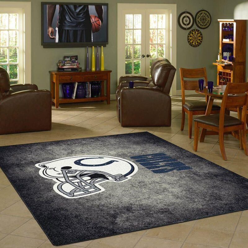 Indianapolis Colts Team Verzweifelt E Teppich, Teppiche - Outdoor Teppich, Teppich Wohnzimmer, Küchenteppich, Kinderzimmer, Modern