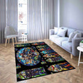 Harry Potter Glasfenster Teppich, Teppiche - Outdoor Teppich, Teppich Wohnzimmer, Küchenteppich, Kinderzimmer, Modern