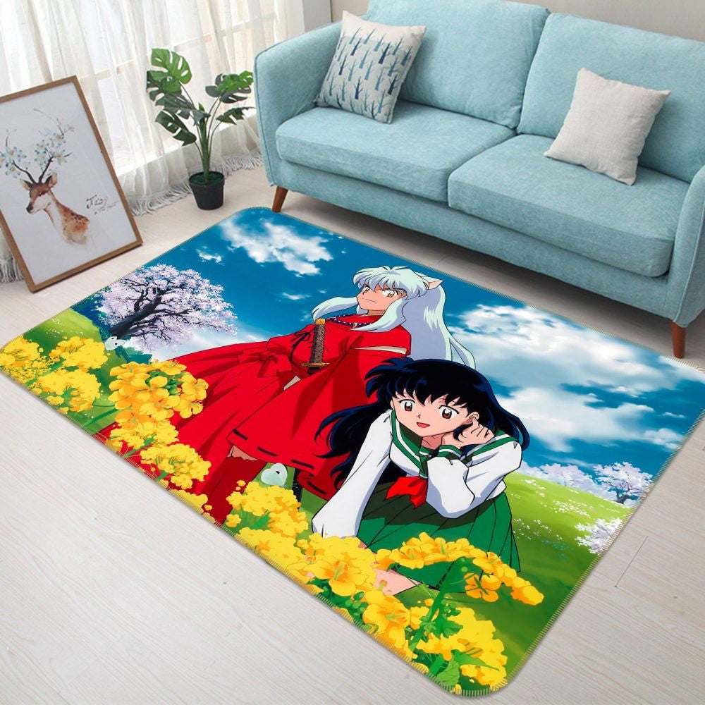 Inuyasha Anime 4 Teppich, Teppiche - Outdoor Teppich, Teppich Wohnzimmer, Küchenteppich, Kinderzimmer, Modern