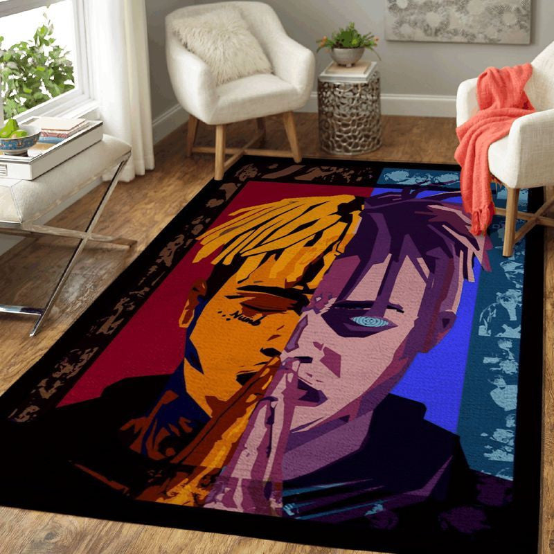 Juice Wrld Xxxtentacion Pop Art Teppich, Teppiche - Outdoor Teppich, Teppich Wohnzimmer, Küchenteppich, Kinderzimmer, Modern