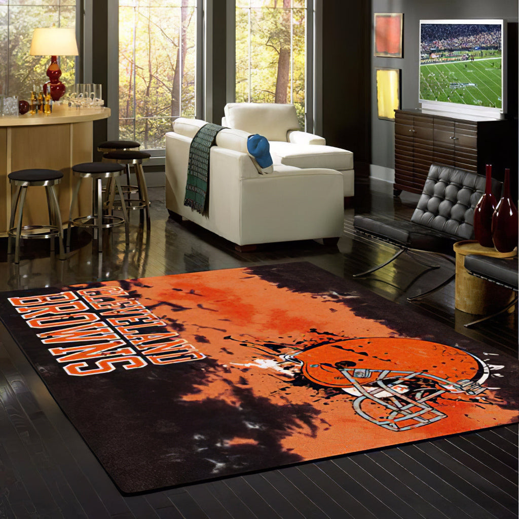 Cleveland Browns Verblassen Teppich, Teppiche - Outdoor Teppich, Teppich Wohnzimmer, Küchenteppich, Kinderzimmer, Modern
