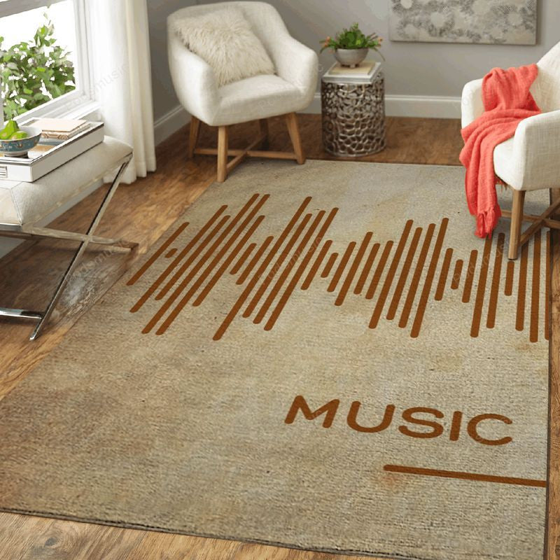 Music Was My First Love 1 Music Art Teppich, Teppiche - Outdoor Teppich, Teppich Wohnzimmer, Küchenteppich, Kinderzimmer, Modern