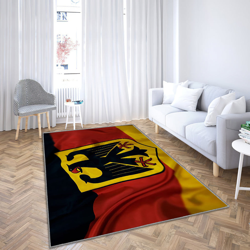 Deutschland-Flagge Teppich, Teppiche - Deutsches Wappen Outdoor-Teppich, Teppich Wohnzimmer, Küchenteppich, Kinderzimmer, Modern