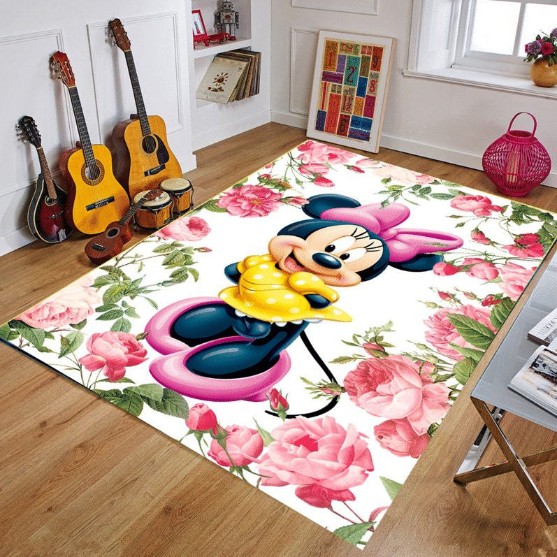 Disney Mickey Minnie Mouse 53 Teppich, Teppiche - Outdoor Teppich, Teppich Wohnzimmer, Küchenteppich, Kinderzimmer, Modern