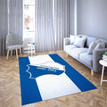 Hoffenheim LieblingsFußballverein 15 Teppich, Teppiche - Outdoor Teppich, Teppich Wohnzimmer, Küchenteppich, Kinderzimmer, Modern
