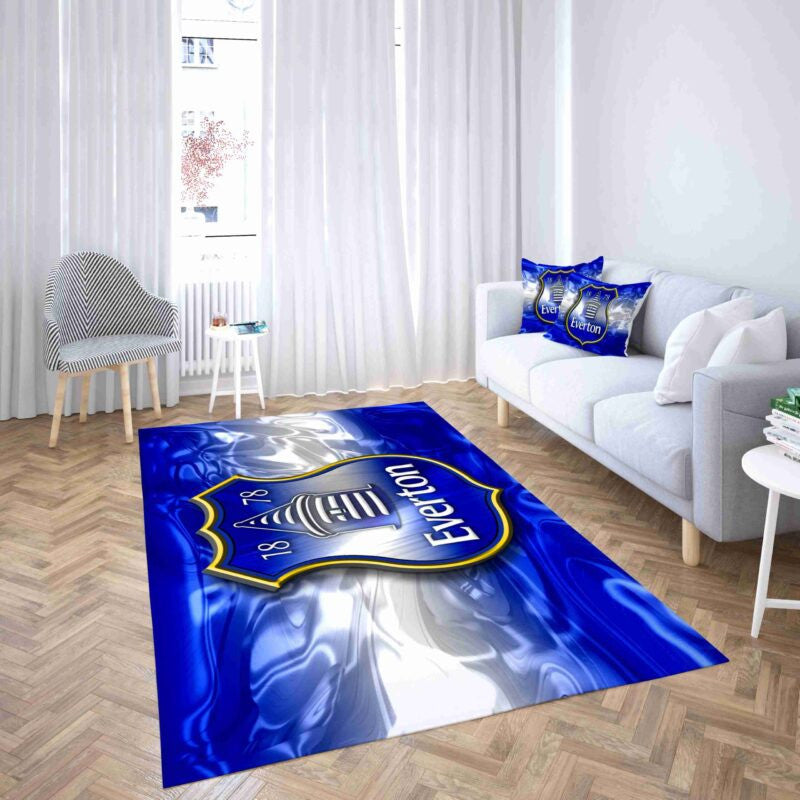 Everton Fußballverein Fantasievolle Farben E Teppich, Teppiche - Outdoor Teppich, Teppich Wohnzimmer, Küchenteppich, Kinderzimmer, Modern