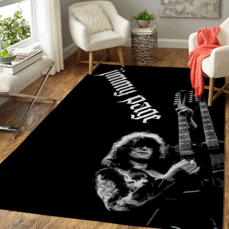 Jimmy Page Art Music Artwork Art Teppich, Teppiche - Outdoor Teppich, Teppich Wohnzimmer, Küchenteppich, Kinderzimmer, Modern