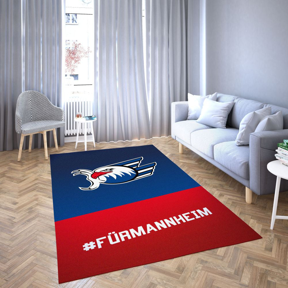 Adler Mannheim Favorite Hockey Team Carpet Living Room Rugs 4 Teppich, Teppiche - Outdoor Teppich, Teppich Wohnzimmer, Küchenteppich, Kinderzimmer, Modern