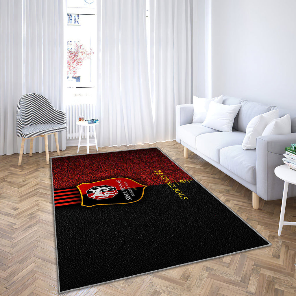 Stade Rennais Fc French Football Club Teppich, Teppiche - Liga 1 Outdoor Teppich, Teppich Wohnzimmer, Küchenteppich, Kinderzimmer, Modern