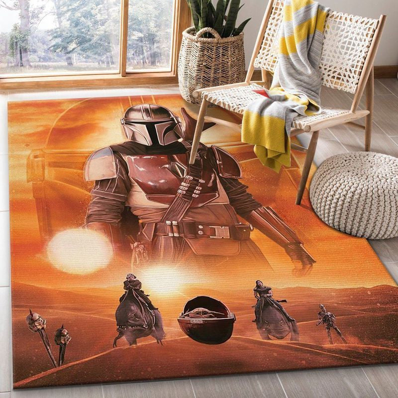 Mandalorian Baby Yoda Star Wars 110 Teppich, Teppiche - Outdoor Teppich, Teppich Wohnzimmer, Küchenteppich, Kinderzimmer, Modern
