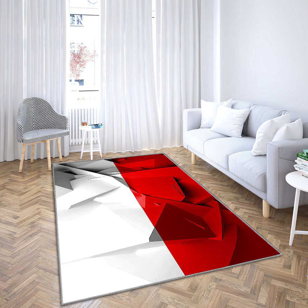 Flagge von Thüringen Teppich, Teppiche - Geometrische Kunst Outdoor-Teppich, Wohnzimmerteppich, Küchenteppich, Kinderzimmer, Modern