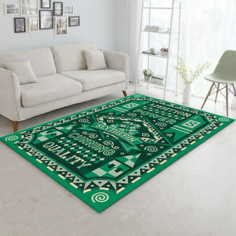Harry Potter Slytherin Teppich, Teppiche - Outdoor Teppich, Teppich Wohnzimmer, Küchenteppich, Kinderzimmer, Modern
