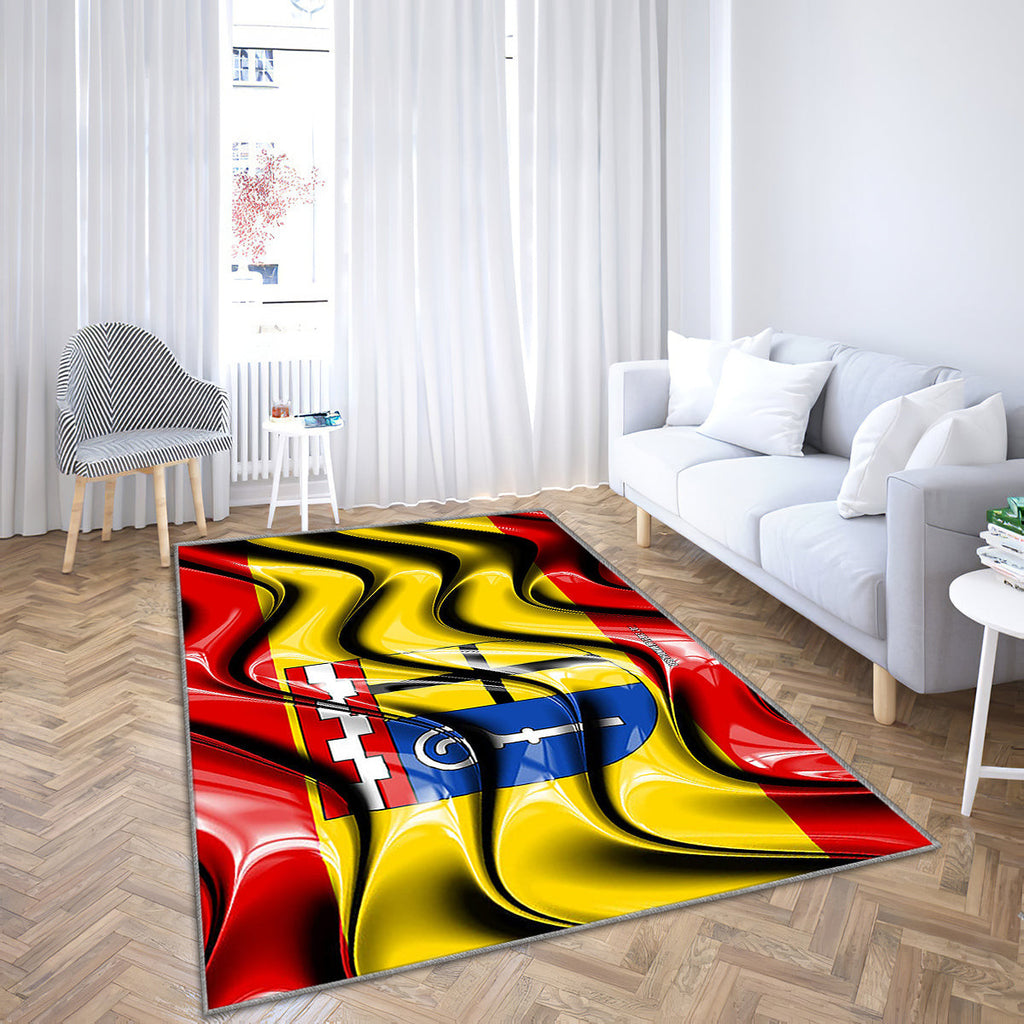 Monchengladbach Flag Cities Of Germany Teppich, Teppiche - Europa Outdoor Teppich, Teppich Wohnzimmer, Küchenteppich, Kinderzimmer, Modern