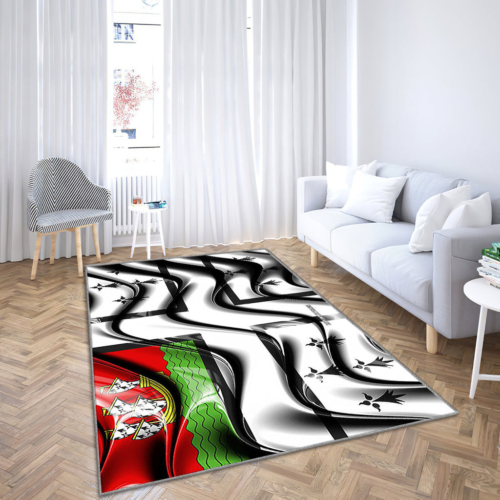 Nantes Flagge Städte Frankreichs Teppich, Teppiche – Europa Outdoor-Teppich, Wohnzimmerteppich, Küchenteppich, Kinderzimmer, Modern