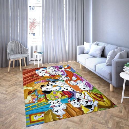 101 Dalmatiner Von Disney Lieblings Zeichentrick 6 Teppich, Teppiche - Outdoor Teppich, Teppich Wohnzimmer, Küchenteppich, Kinderzimmer, Modern