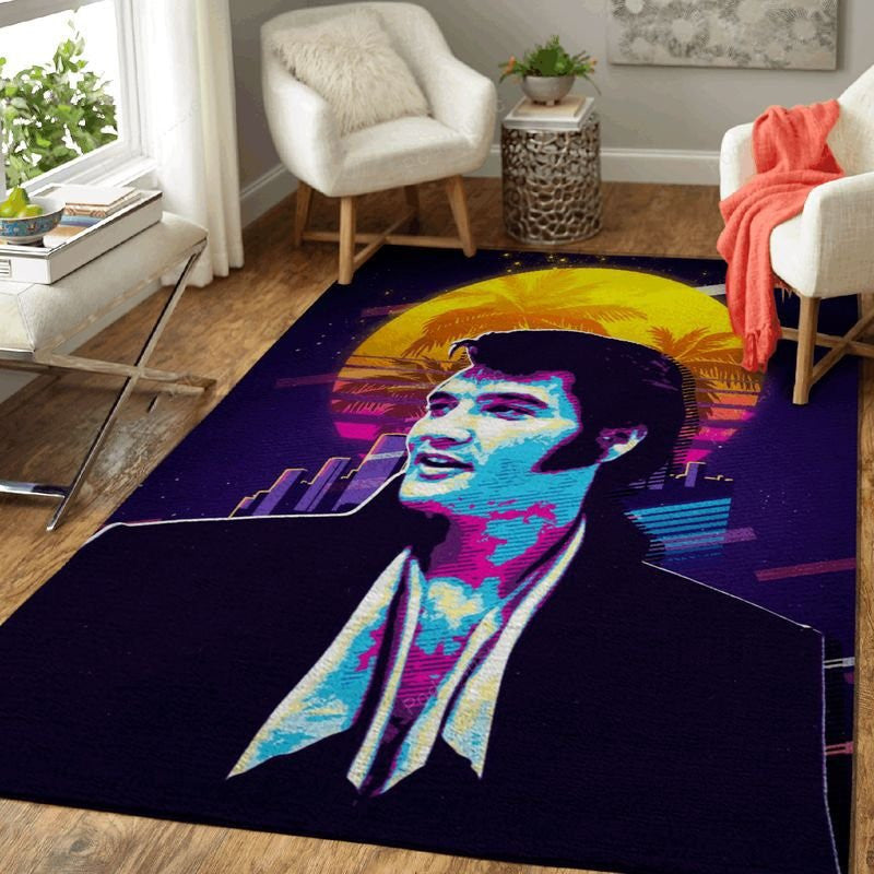 Elvis Presley 4 Teppich, Teppiche - Outdoor Teppich, Teppich Wohnzimmer, Küchenteppich, Kinderzimmer, Modern
