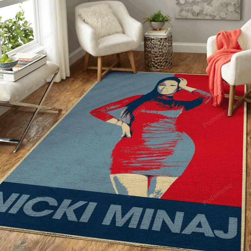 Nicki Minaj Pop Music Art Teppich, Teppiche - Outdoor Teppich, Teppich Wohnzimmer, Küchenteppich, Kinderzimmer, Modern
