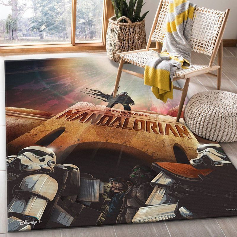 Mandalorian Baby Yoda Star Wars 58 Teppich, Teppiche - Outdoor Teppich, Teppich Wohnzimmer, Küchenteppich, Kinderzimmer, Modern