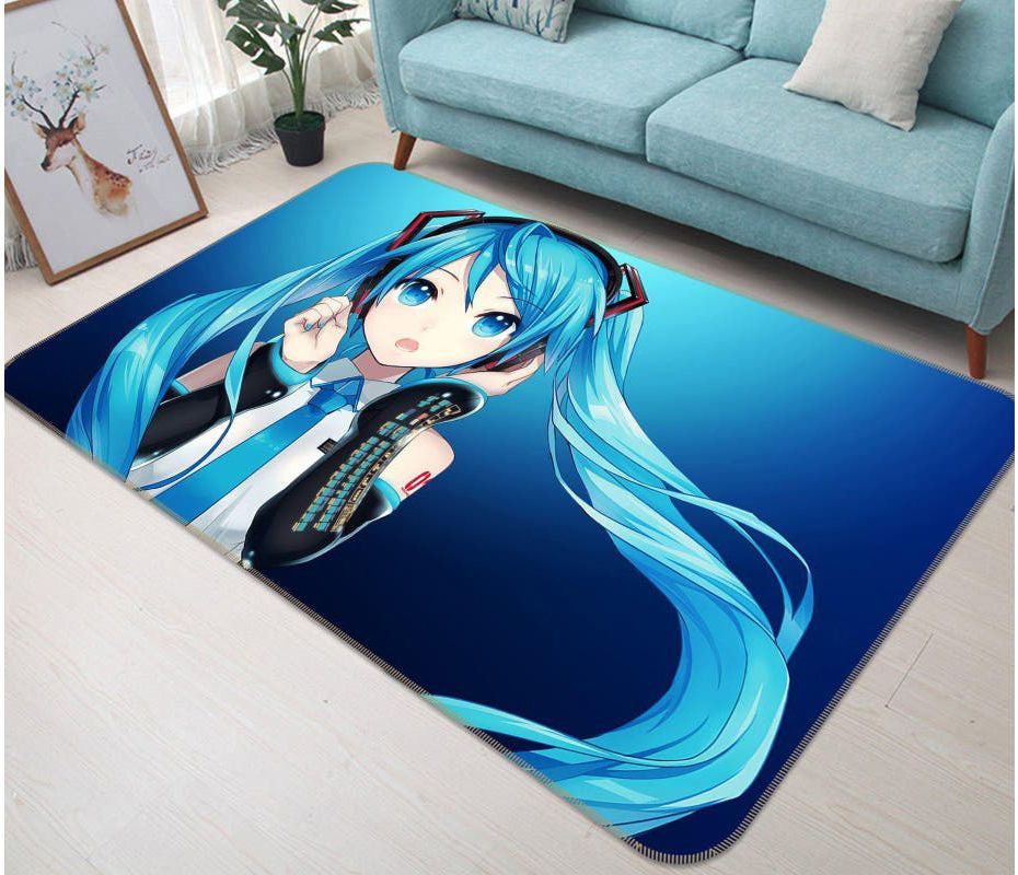 Hatsune Miku Anime 5 Teppich, Teppiche - Outdoor Teppich, Teppich Wohnzimmer, Küchenteppich, Kinderzimmer, Modern