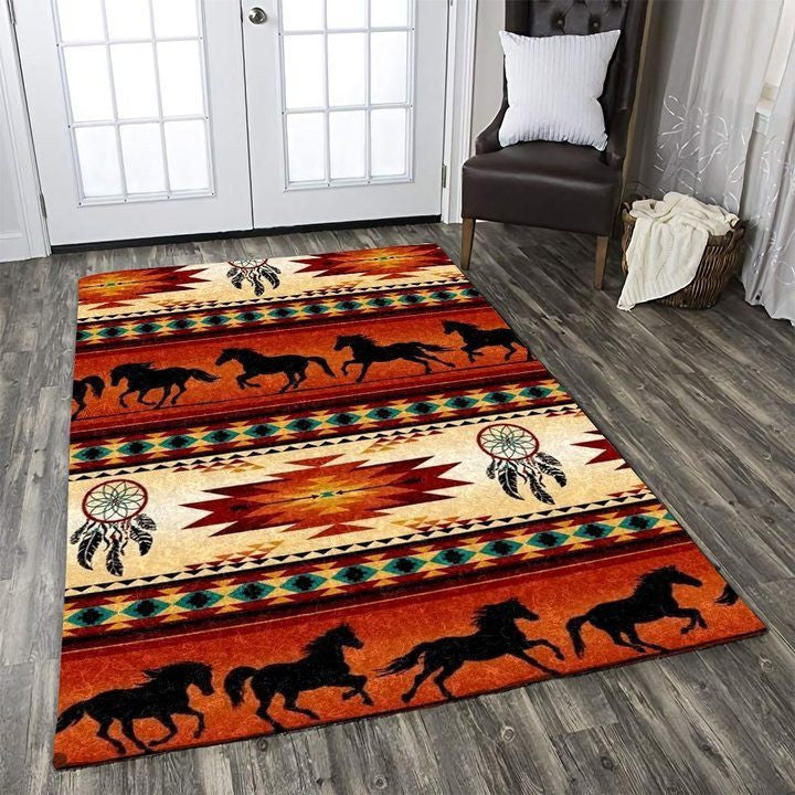 Pferd Der Amerikanischen Ureinwohner 1 Teppich, Teppiche - Outdoor Teppich, Teppich Wohnzimmer, Küchenteppich, Kinderzimmer, Modern