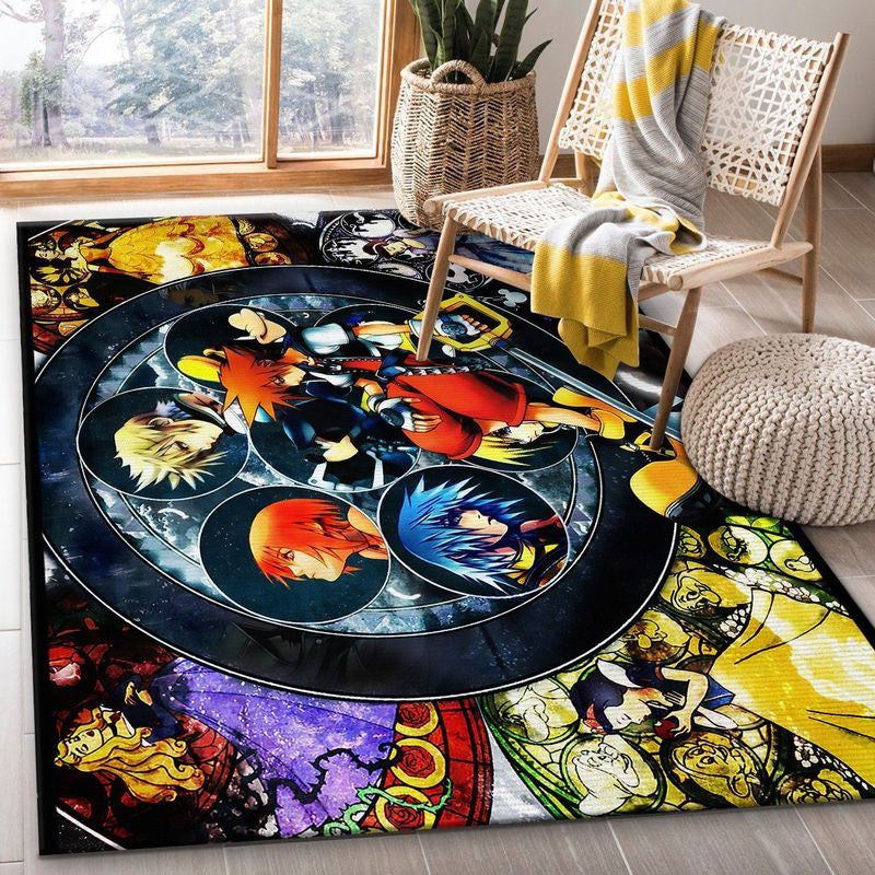 Kingdom Hearts Gaming With Disney Princess Teppich, Teppiche - Outdoor Teppich, Teppich Wohnzimmer, Küchenteppich, Kinderzimmer, Modern