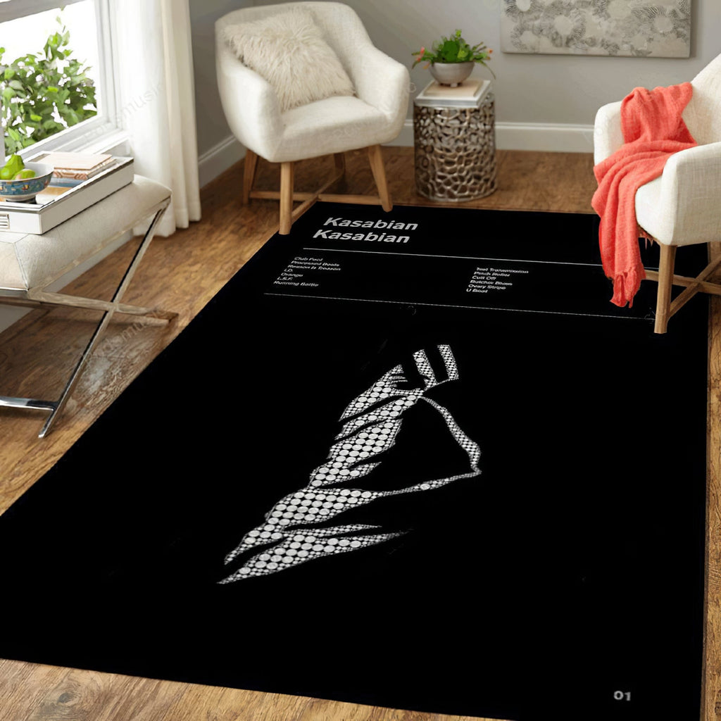 Kasabian Kasbian Music Art Teppich, Teppiche - Outdoor Teppich, Teppich Wohnzimmer, Küchenteppich, Kinderzimmer, Modern