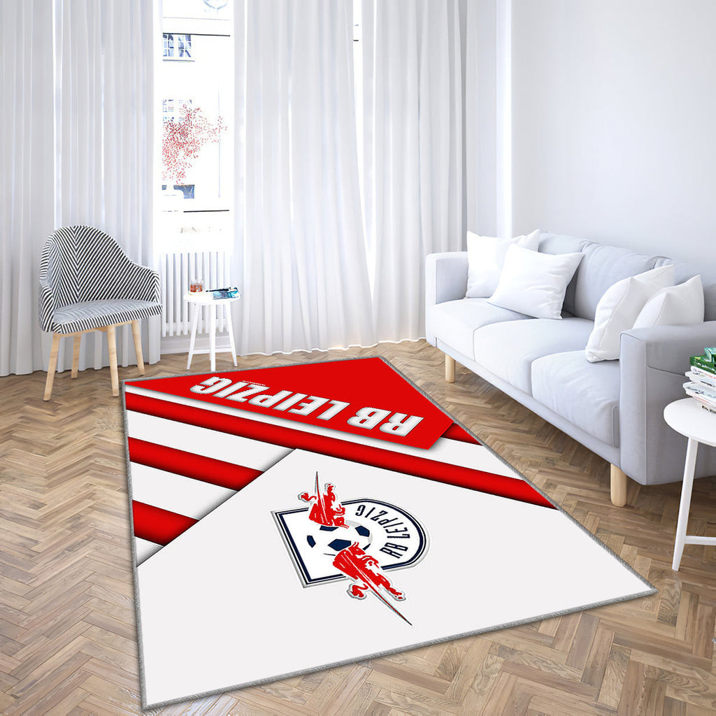Rb Leipzig Fc Material Design Teppich, Teppiche - Emblem Outdoor Teppich, Teppich Wohnzimmer, Küchenteppich, Kinderzimmer, Modern