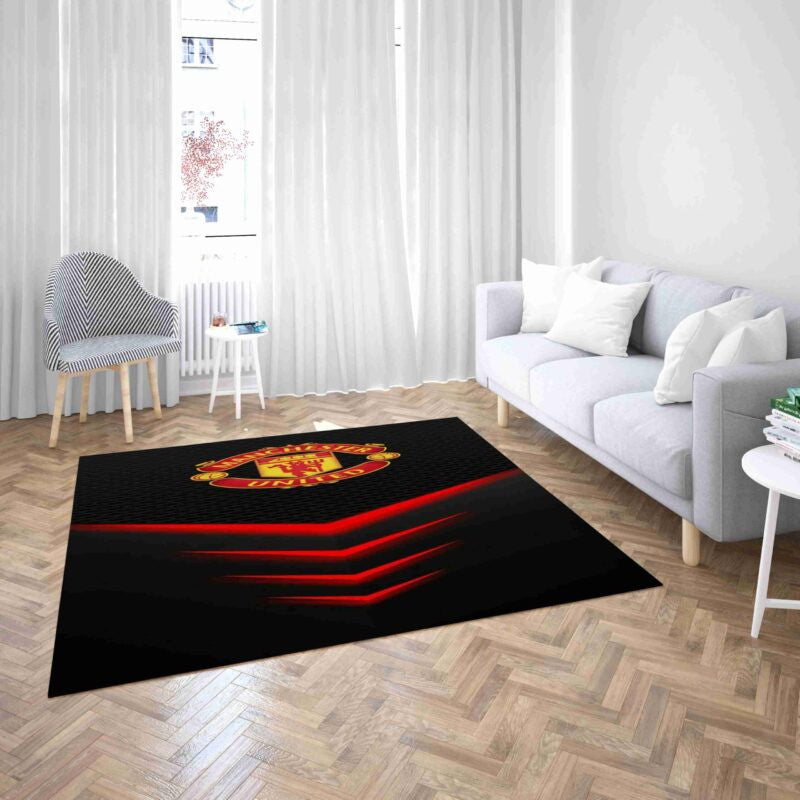 Manchester United Fußballverein Neuer Stil E Teppich, Teppiche - Outdoor Teppich, Teppich Wohnzimmer, Küchenteppich, Kinderzimmer, Modern