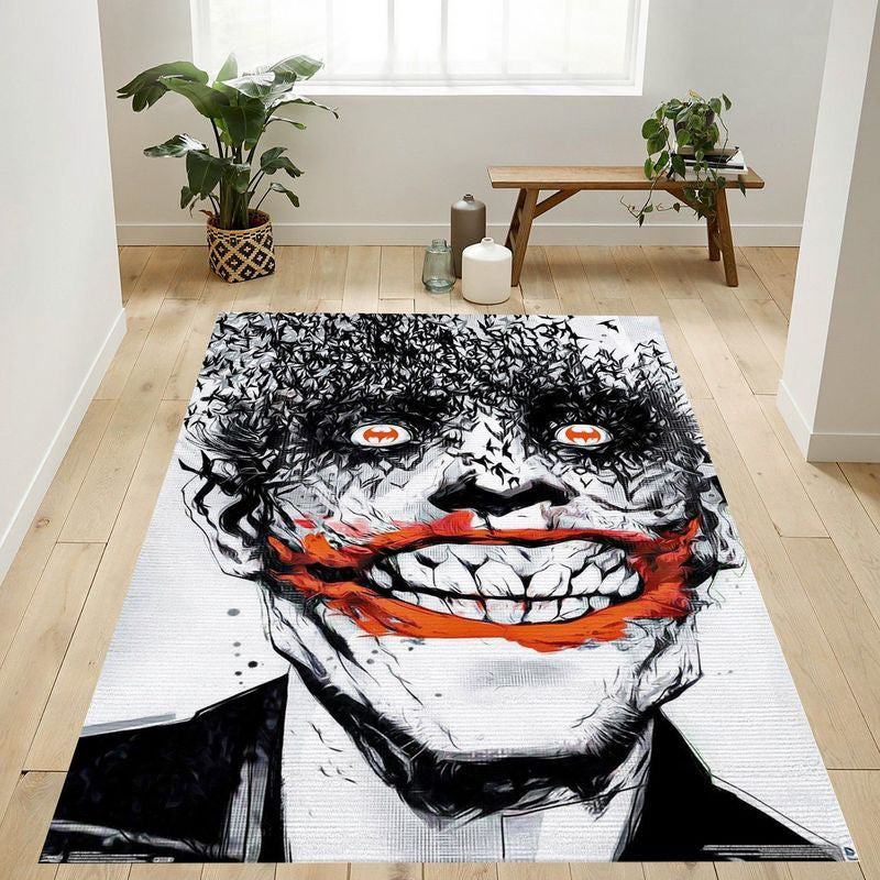 Dc Comics The Joker Bats Teppich, Teppiche - Outdoor Teppich, Teppich Wohnzimmer, Küchenteppich, Kinderzimmer, Modern