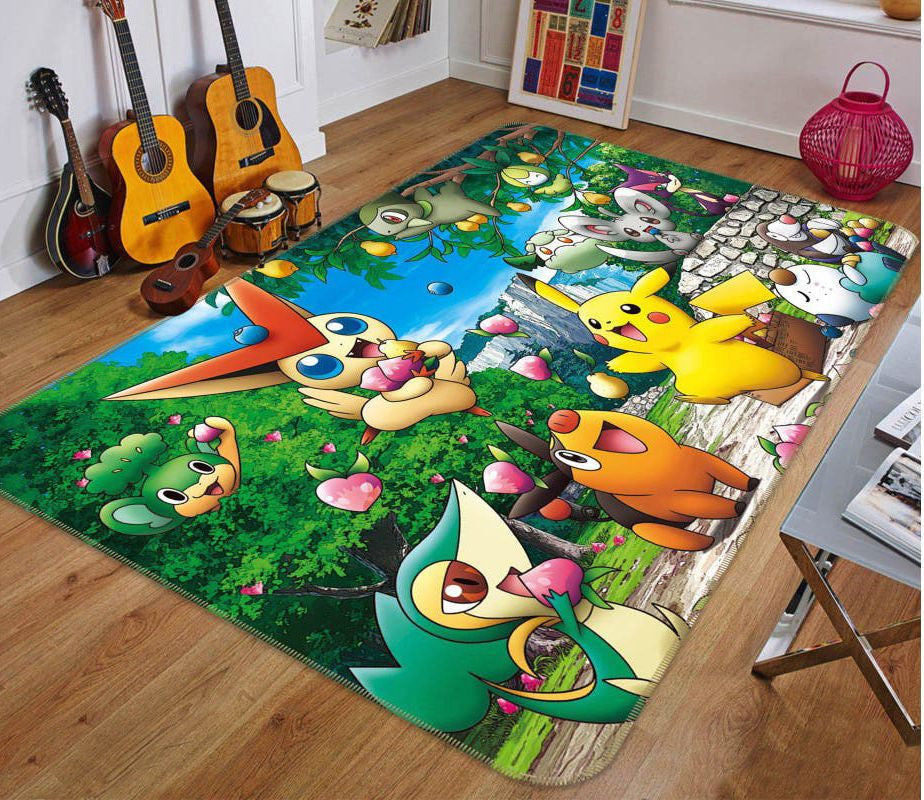 Pokemon Anime 10 Teppich, Teppiche - Outdoor Teppich, Teppich Wohnzimmer, Küchenteppich, Kinderzimmer, Modern