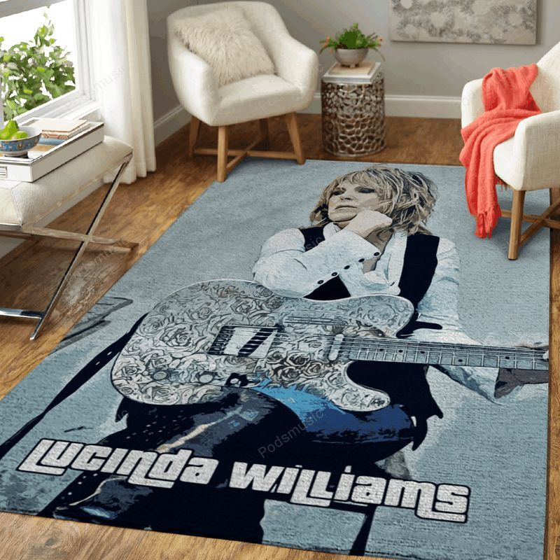 Lucinda Williams Country Music Art Teppich, Teppiche - Outdoor Teppich, Teppich Wohnzimmer, Küchenteppich, Kinderzimmer, Modern