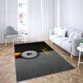 Germany National Football Team Leather Texture Teppich, Teppiche - Emblem Outdoor Teppich, Teppich Wohnzimmer, Küchenteppich, Kinderzimmer, Modern