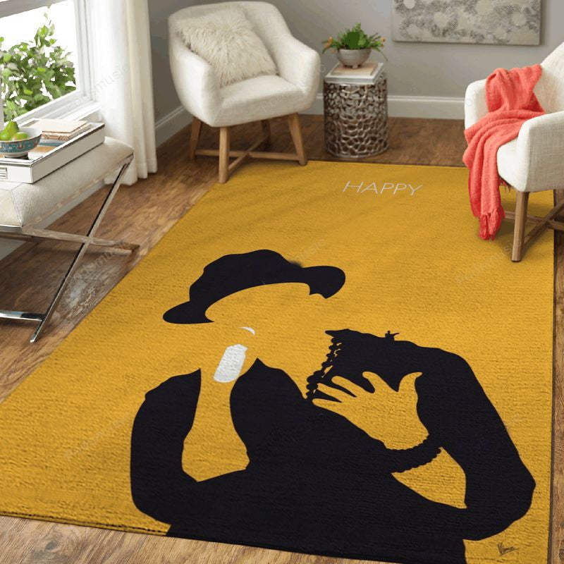 My Pharrell Williams Minimal Music Artwork Pharrel Minimal Music Artworks Art Teppich, Teppiche - Outdoor Teppich, Teppich Wohnzimmer, Küchenteppich, Kinderzimmer, Modern