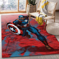Marvel Captain America 4 Teppich, Teppiche - Outdoor Teppich, Teppich Wohnzimmer, Küchenteppich, Kinderzimmer, Modern