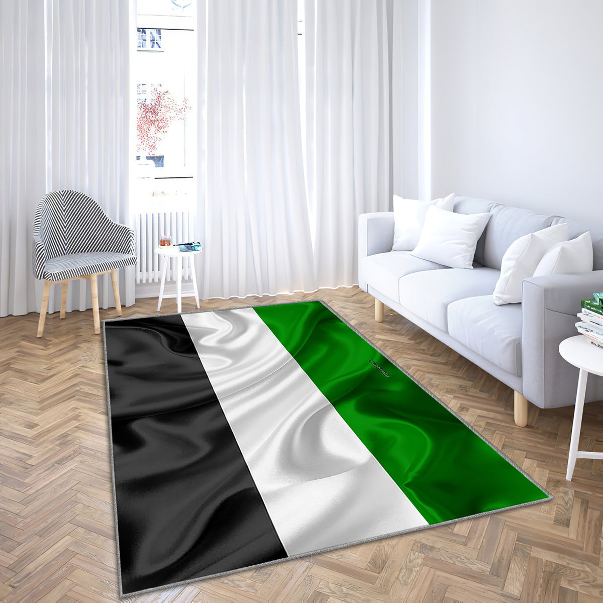 Gelsenkirchen Flag Silk Texture Teppich, Teppiche - Seidenfahne Outdoor Teppich, Teppich Wohnzimmer, Küchenteppich, Kinderzimmer, Modern