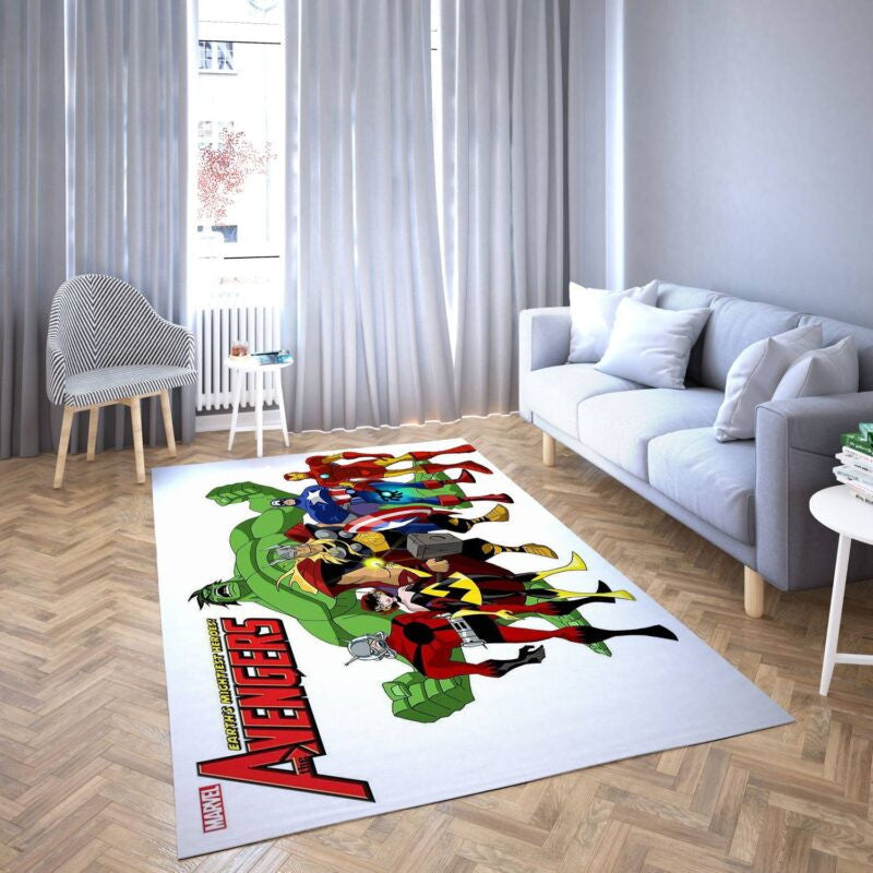 Marvel Avengers Alle Helden 54 Teppich, Teppiche - Outdoor Teppich, Teppich Wohnzimmer, Küchenteppich, Kinderzimmer, Modern