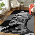 James Hetfield Bw Music Art Teppich, Teppiche - Outdoor Teppich, Teppich Wohnzimmer, Küchenteppich, Kinderzimmer, Modern
