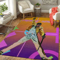 Freddie Mercury Singer 6 Teppich, Teppiche - Outdoor Teppich, Teppich Wohnzimmer, Küchenteppich, Kinderzimmer, Modern