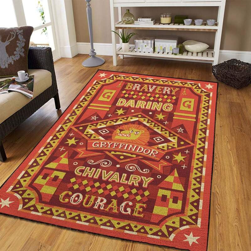 Harry Potter Gryffindor1001 Teppich, Teppiche - Outdoor Teppich, Teppich Wohnzimmer, Küchenteppich, Kinderzimmer, Modern