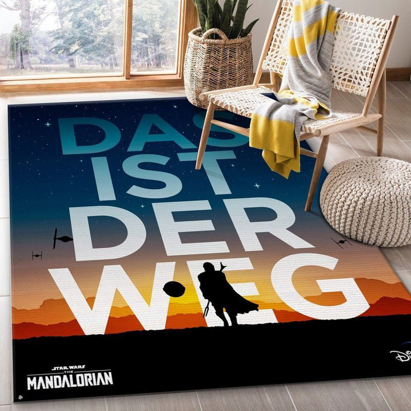 Mandalorian Baby Yoda Star Wars 3 Teppich, Teppiche - Outdoor Teppich, Teppich Wohnzimmer, Küchenteppich, Kinderzimmer, Modern